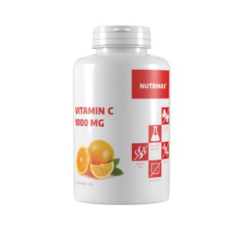 Vitamin C 1000mg 365 Tabletten mit Hagebutte und Bioflavonoiden - Time Released
